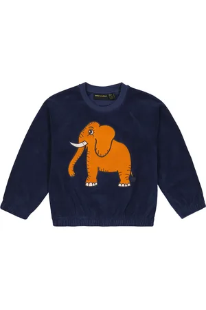 Mini Rodini Embroidered cotton terry sweatshirt