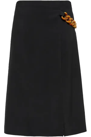 Stella McCartney Chain-trimmed midi skirt