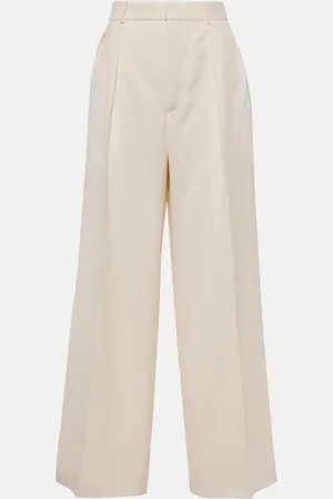 WARDROBE.NYC High-rise wool wide-leg pants