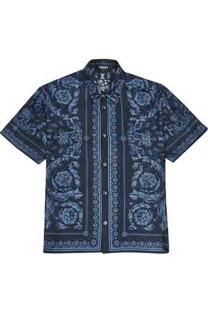 VERSACE Baroccodile silk shirt