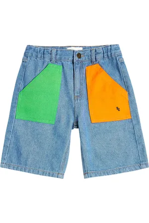 Bobo Choses Colorblocked denim shorts