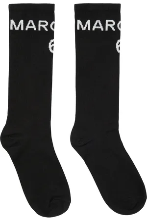 Maison Margiela Logo ribbed-knit cotton-blend socks