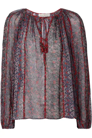 ULLA JOHNSON Deetra floral silk blouse