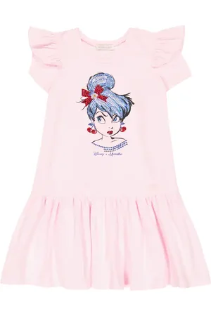 MONNALISA X DisneyÂ® embellished jersey dress
