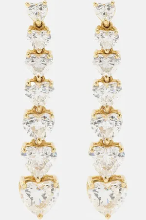 Shay 7 Heart 18kt drop earrings with diamonds