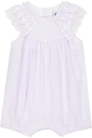 Tartine Et Chocolat Baby gingham cotton romper