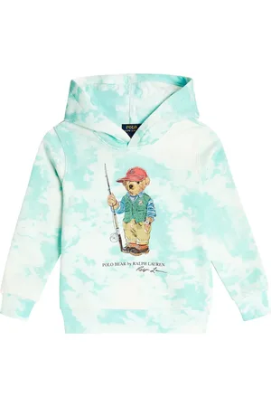 Ralph Lauren Polo Bear cotton blend tie-dye hoodie