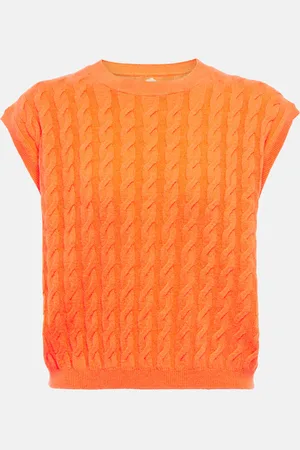 Jardin des Orangers Cable-knit cashmere sweater vest