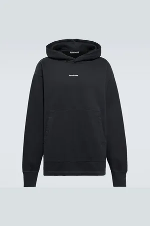 Acne Studios Logo cotton fleece hoodie