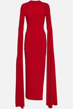 Norma Kamali Draped jersey gown