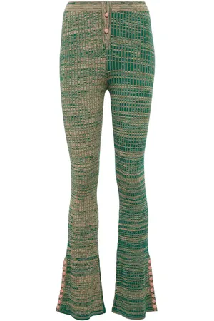 LIVE THE PROCESS Marl space-dyed flared pants