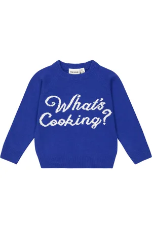 Mini Rodini Intarsia wool and cotton sweater