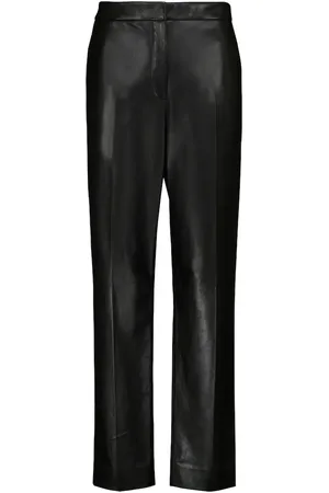 The Row Becker low-rise slim leather pants