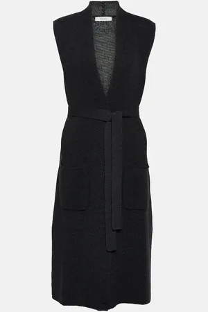 Max Mara Leisure Mirca belted virgin wool sweater vest
