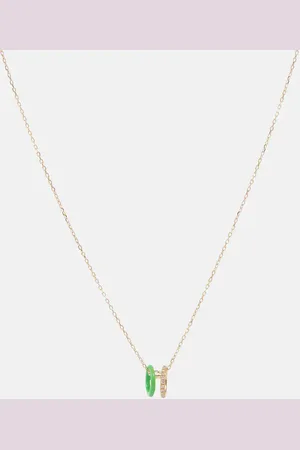 PERSÉE PersÃ©e 18kt necklace with diamonds and enamel