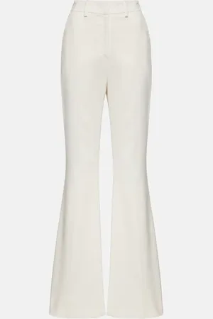 Balmain High-rise crÃªpe flared pants
