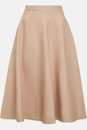 VALENTINO VGold CrÃªpe Couture midi skirt