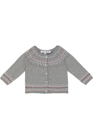 Tartine Et Chocolat Baby cotton, wool and cashmere cardigan