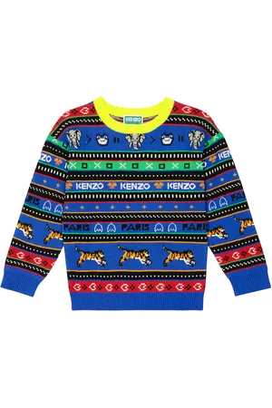 Kenzo Logo cotton-blend jacquard sweater