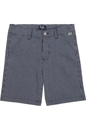 Il gufo Striped cotton-blend shorts