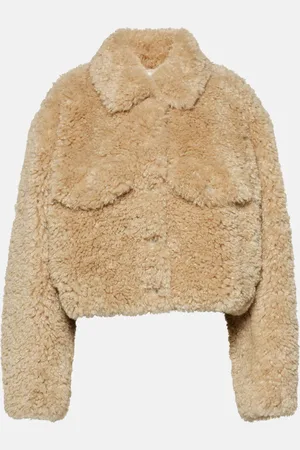 Marant Etoile Cropped faux shearling jacket