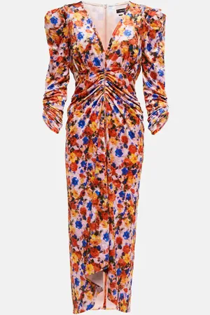Isabel Marant Gilalbi floral velvet maxi dress
