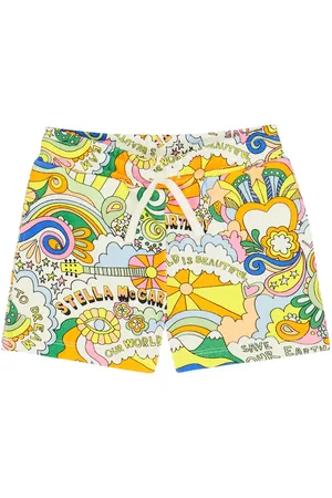 Stella McCartney Printed cotton jersey shorts