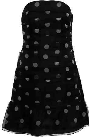 SIR Margot polka-dot silk minidress