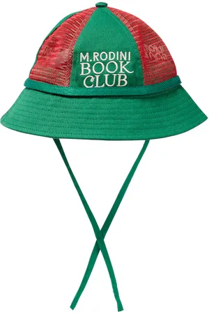 Mini Rodini Printed cotton mesh sun hat