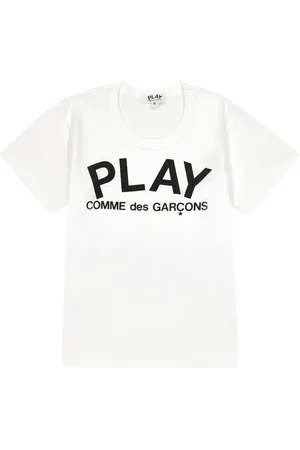 Comme des Garçons Comme des GarÃ§ons Play Kids Play logo cotton T-shirt