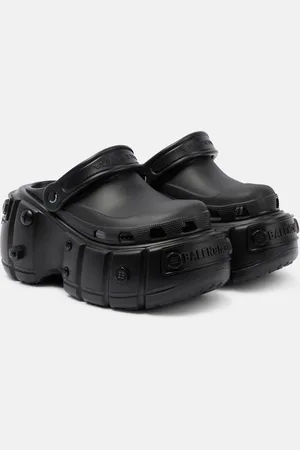 Balenciaga X Crocs Hardcrocs platform slides