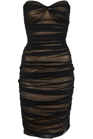 Norma Kamali Walter mesh minidress