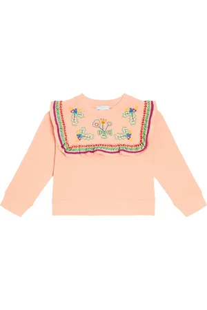 Stella McCartney Embroidered cotton jersey sweatshirt