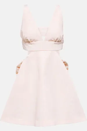 LOVESHACKFANCY Till bow-embellished minidress