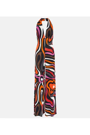 Puccini Marmo halterneck jumpsuit