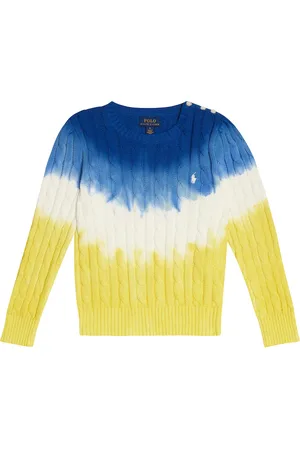 Ralph Lauren OmbrÃ© cotton cable-knit sweater