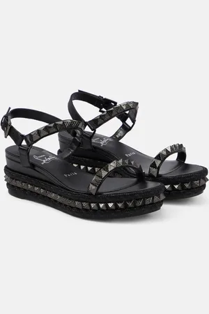 Christian Louboutin Pyraclou leather espadrilles