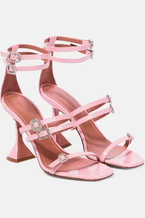 Amina Muaddi Robyn embellished leather sandals
