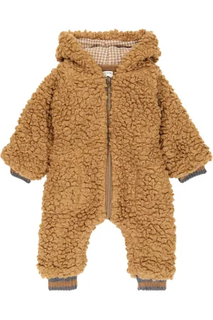 1+ IN THE FAMILY Baby Eneko zip-up teddy onesie