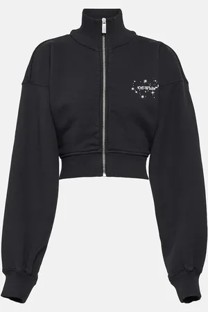 OFF-WHITE Bling Star cropped sweatshirt