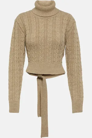 Maison Margiela Cropped wool-blend sweater