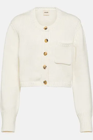 Khaite Lavan cropped cashmere cardigan