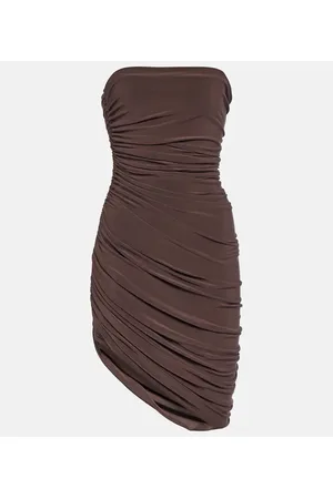 Norma Kamali Diana strapless jersey mini dress