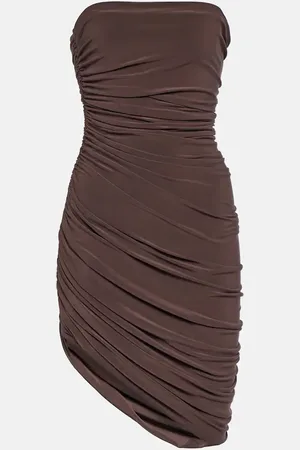 Norma Kamali Diana strapless jersey mini dress