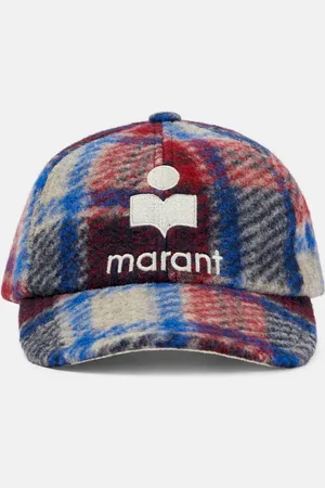 Isabel Marant Tyron checked wool-blend baseball cap
