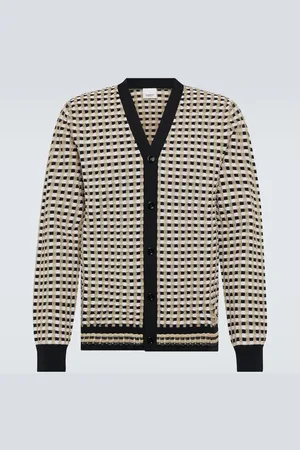 Burberry Checked cotton-blend cardigan