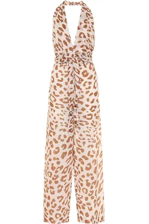 Nanushka Alayna animal-print cotton jumpsuit