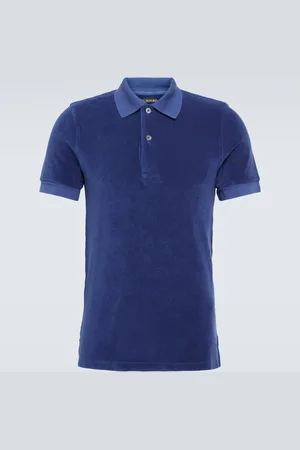 Tom Ford Cotton-blend terry polo shirt