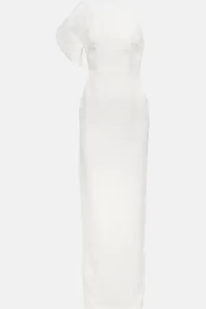 Roland Mouret Asymmetric wool and silk gown