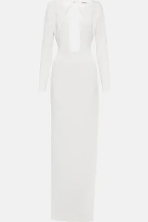 Monot MÃ´not Cutout crÃªpe gown